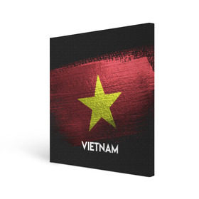 Холст квадратный с принтом VIETNAM(Вьетнам) в Екатеринбурге, 100% ПВХ |  | urban | vietnam | город | мир | путешествие | символика | страны | флаг