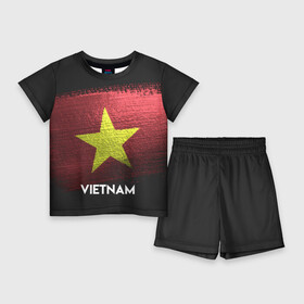 Детский костюм с шортами 3D с принтом VIETNAM(Вьетнам) в Екатеринбурге,  |  | Тематика изображения на принте: urban | vietnam | город | мир | путешествие | символика | страны | флаг
