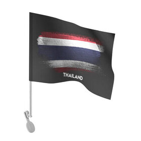 Флаг для автомобиля с принтом Тайланд(Thailand) в Екатеринбурге, 100% полиэстер | Размер: 30*21 см | thailand | urban | город | мир | путешествие | символика | страны | таиланд | флаг