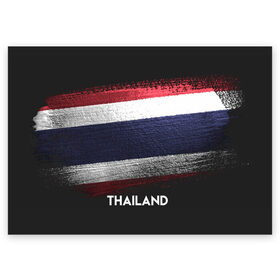 Поздравительная открытка с принтом Тайланд(Thailand) в Екатеринбурге, 100% бумага | плотность бумаги 280 г/м2, матовая, на обратной стороне линовка и место для марки
 | thailand | urban | город | мир | путешествие | символика | страны | таиланд | флаг