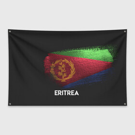 Флаг-баннер с принтом ERITREA в Екатеринбурге, 100% полиэстер | размер 67 х 109 см, плотность ткани — 95 г/м2; по краям флага есть четыре люверса для крепления | eritrea | urban | город | мир | путешествие | символика | страны | флаг | эритрея