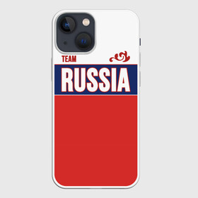 Чехол для iPhone 13 mini с принтом Team Russia в Екатеринбурге,  |  | community | country | moscow | ornament | pattern | russia | russian | sport | style | team | комюнити | москва | надпись | орнамент | россия | русская | русский | спорт | стиль | страна | узор