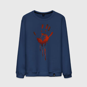 Мужской свитшот хлопок с принтом Отпечаток руки в Екатеринбурге, 100% хлопок |  | halloween | костюм на хэллоуин | кровавая рука | кровавый отпечаток | кровь | рисунок кровью | футболка для хэллоуина | хэллоуин