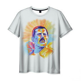 Мужская футболка 3D с принтом Freddie Mercury в Екатеринбурге, 100% полиэфир | прямой крой, круглый вырез горловины, длина до линии бедер | freddie mercury | queen | фредди меркьюри