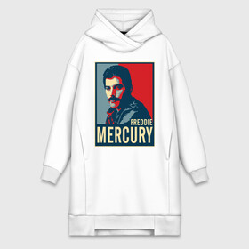 Платье-худи хлопок с принтом Freddie Mercury в Екатеринбурге,  |  | Тематика изображения на принте: freddie mercury | queen | фредди меркьюри