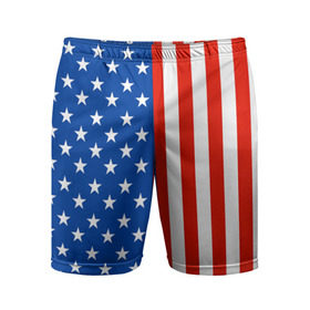 Мужские шорты 3D спортивные с принтом Американский Флаг в Екатеринбурге,  |  | америка | вашингтон | звезды | патриот | сша | трамп | триколор