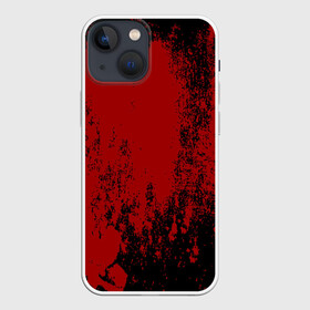 Чехол для iPhone 13 mini с принтом Red blood в Екатеринбурге,  |  | halloween | брызги красок | брызги крови | картина кровью | красные пятна | кровавая абстракция | кровавые пятна | кровь | пятна краски