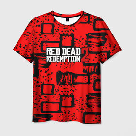 Мужская футболка 3D с принтом red dead redemption 2 в Екатеринбурге, 100% полиэфир | прямой крой, круглый вырез горловины, длина до линии бедер | game | red dead | red dead redemption 2 | redemption 2 | rockstar games | бандиты | дикий запад | игры | ковбои | оружие