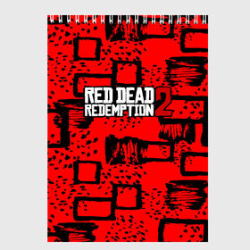 Скетчбук с принтом red dead redemption 2 в Екатеринбурге, 100% бумага
 | 48 листов, плотность листов — 100 г/м2, плотность картонной обложки — 250 г/м2. Листы скреплены сверху удобной пружинной спиралью | game | red dead | red dead redemption 2 | redemption 2 | rockstar games | бандиты | дикий запад | игры | ковбои | оружие