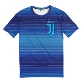 Мужская футболка 3D с принтом Juventus new uniform в Екатеринбурге, 100% полиэфир | прямой крой, круглый вырез горловины, длина до линии бедер | Тематика изображения на принте: club | football | juventus | белый | италия | клуб | форма | черный | ювентус