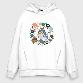 Мужское худи Oversize хлопок с принтом Totoro в Екатеринбурге, френч-терри — 70% хлопок, 30% полиэстер. Мягкий теплый начес внутри —100% хлопок | боковые карманы, эластичные манжеты и нижняя кромка, капюшон на магнитной кнопке | Тематика изображения на принте: forest | friend | ghibli | japan | keeper | nature | neigbor | neighbour | totoro | анимация | аниме | гибли | дерево | друг | животные | лес | любовь | милый | мир | миядзаки | мульт | мультфильм | природа | сосед | тоторо | хранитель