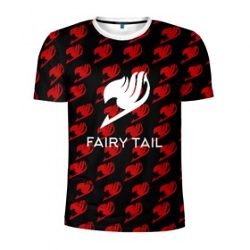 Мужская футболка 3D спортивная с принтом Fairy Tail в Екатеринбурге, 100% полиэстер с улучшенными характеристиками | приталенный силуэт, круглая горловина, широкие плечи, сужается к линии бедра | anime | fairy tail | аниме | сёнэн | хвост феи