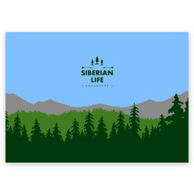 Поздравительная открытка с принтом Сибирь в Екатеринбурге, 100% бумага | плотность бумаги 280 г/м2, матовая, на обратной стороне линовка и место для марки
 | adventure | forest | hiking | nature | russia | siberia | taiga | traveling | trekking | лес | отдых | охота | природа | путешествия | россия | сибирь | тайга | туризм