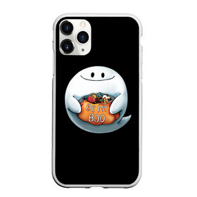 Чехол для iPhone 11 Pro матовый с принтом Be my Boo в Екатеринбурге, Силикон |  | candy | deliciouse | ghost | halloween | night | pumpkin | spirit | treat | trick | вкусняшки | гадость | дух | конфеты | ночь | приведение | призрак | сладости | тыква | хеллоуин | хэллоуин