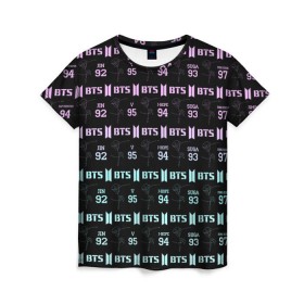 Женская футболка 3D с принтом BTS в Екатеринбурге, 100% полиэфир ( синтетическое хлопкоподобное полотно) | прямой крой, круглый вырез горловины, длина до линии бедер | bangtan boys | beyond the scene | bts | k pop | music | арэм | ви | джей хоуп | джин | музыка | сюга | чимин | чонгук