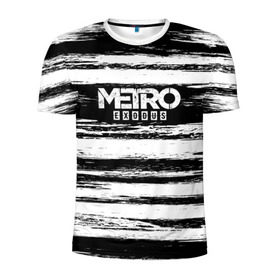 Мужская футболка 3D спортивная с принтом METRO: Exodus в Екатеринбурге, 100% полиэстер с улучшенными характеристиками | приталенный силуэт, круглая горловина, широкие плечи, сужается к линии бедра | Тематика изображения на принте: 