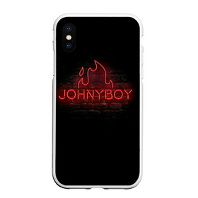 Чехол для iPhone XS Max матовый с принтом Johnyboy в Екатеринбурге, Силикон | Область печати: задняя сторона чехла, без боковых панелей | johnyboy | денис василенко | джонибой