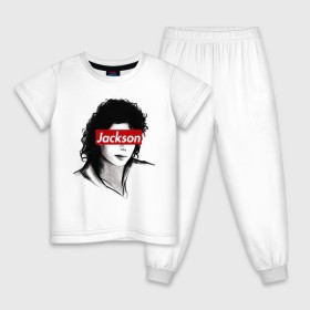 Детская пижама хлопок с принтом Michael Jackson в Екатеринбурге, 100% хлопок |  брюки и футболка прямого кроя, без карманов, на брюках мягкая резинка на поясе и по низу штанин
 | jackson | michael | джексон | майкл