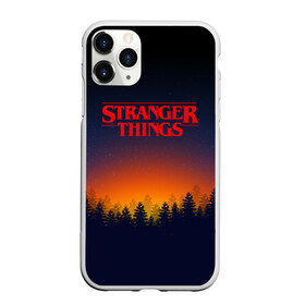 Чехол для iPhone 11 Pro матовый с принтом STRANGER THINGS в Екатеринбурге, Силикон |  | Тематика изображения на принте: 011 | eleven | friends don t lie | netflix | stranger things | демогоргон | нетфликс | одиннадцатая | очень странные дела | сериалы