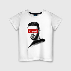 Детская футболка хлопок с принтом Kreed в Екатеринбурге, 100% хлопок | круглый вырез горловины, полуприлегающий силуэт, длина до линии бедер | black star | блек стар | егор | крид | невеста | олимп