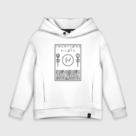 Детское худи Oversize хлопок с принтом Twenty one pilots в Екатеринбурге, френч-терри — 70% хлопок, 30% полиэстер. Мягкий теплый начес внутри —100% хлопок | боковые карманы, эластичные манжеты и нижняя кромка, капюшон на магнитной кнопке | 21 pilots | josh dun | music | rock | twenty one pilots | tyler joseph | джош дан | музыка | рок | тайлер джозеф