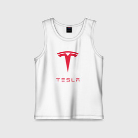 Детская майка хлопок с принтом TESLA | ТЕСЛА в Екатеринбурге,  |  | brand | car | elon mask | tesla | авто | бренд | илон | илон маск | маск | машина | тесла | электрокар