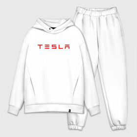 Мужской костюм хлопок OVERSIZE с принтом TESLA в Екатеринбурге,  |  | brand | car | elon mask | tesla | авто | бренд | илон | илон маск | маск | машина | тесла | электрокар