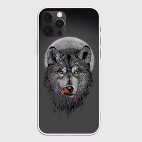Чехол для iPhone 12 Pro Max с принтом Волк Облизывается в Екатеринбурге, Силикон |  | Тематика изображения на принте: forest | grey | moon | werewolf | werewolfs | white | wolf | wolfs | белый | волк | волки | волчата | волченок | волчица | волчицы | лес | луна | оборотень | оборотни | серый | язык