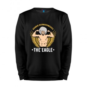 Мужской свитшот хлопок с принтом Khabib the eagle в Екатеринбурге, 100% хлопок |  | conor mcgregor | khabib nurmagomedov | ufc | ufc229 | конор макгрегор | хабиб | хабиб нурмагомедов