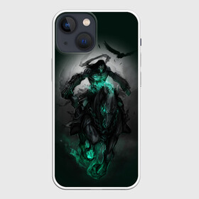 Чехол для iPhone 13 mini с принтом Darksiders III в Екатеринбурге,  |  | playstation | ворон | всадник | конь | яд | ярость