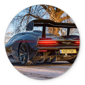 Коврик круглый с принтом Forza Horizon 4 в Екатеринбурге, резина и полиэстер | круглая форма, изображение наносится на всю лицевую часть | Тематика изображения на принте: auto | car | forza | game | horizon | mclaren | motorsport | race | авто | гонки | игра | машина