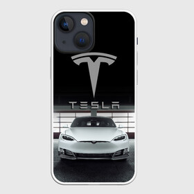 Чехол для iPhone 13 mini с принтом TESLA в Екатеринбурге,  |  | car | elon | motors | musk | tesla | авто | автомобиль | илон | кар | лого | маск | моторс | тесла | тэсла
