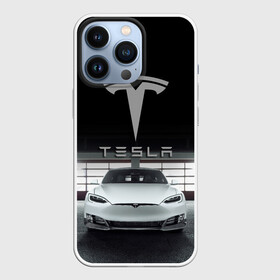 Чехол для iPhone 13 Pro с принтом TESLA в Екатеринбурге,  |  | car | elon | motors | musk | tesla | авто | автомобиль | илон | кар | лого | маск | моторс | тесла | тэсла