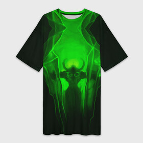 Платье-футболка 3D с принтом Демон легиона в Екатеринбурге,  |  | dota | warcraft | варкрафт | демон | дота | иллидан | легион