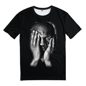 Мужская футболка 3D с принтом Майк Тайсон в Екатеринбурге, 100% полиэфир | прямой крой, круглый вырез горловины, длина до линии бедер | Тематика изображения на принте: бокс | боксер | знаменитости | спорт | стиль | тайсон | тренд