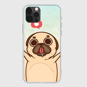 Чехол для iPhone 12 Pro Max с принтом Puglie Pug Like в Екатеринбурге, Силикон |  | Тематика изображения на принте: anime | dog | аниме | лайк | мопс | мопсик