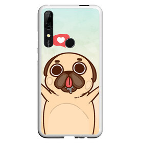 Чехол для Honor P Smart Z с принтом Puglie Pug Like в Екатеринбурге, Силикон | Область печати: задняя сторона чехла, без боковых панелей | Тематика изображения на принте: anime | dog | аниме | лайк | мопс | мопсик