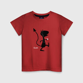 Детская футболка хлопок с принтом Disenchantment. iLuci в Екатеринбурге, 100% хлопок | круглый вырез горловины, полуприлегающий силуэт, длина до линии бедер | luci | simpsons | демон | люси | люци | люций | разочарование | симпсоны