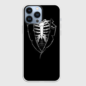 Чехол для iPhone 13 Pro Max с принтом Скелет в Екатеринбурге,  |  | deadman | death | halloween | ribs | skeleton | мертвец | ребра | скелет | хеллоуин | хэллоуин