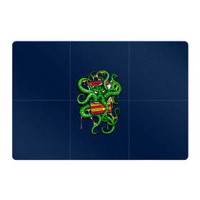 Магнитный плакат 3Х2 с принтом Ктулху в Екатеринбурге, Полимерный материал с магнитным слоем | 6 деталей размером 9*9 см | call | cthulhu | howard | kraken | lovecraft | octopus | tentacles | говард | зов | кракен | ктулху | лавкрафт | осьминог | щупальца