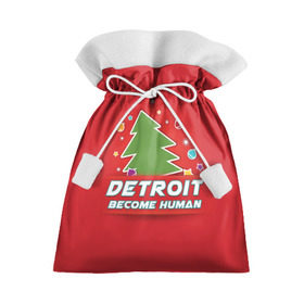 Подарочный 3D мешок с принтом Detroit become human в Екатеринбурге, 100% полиэстер | Размер: 29*39 см | Тематика изображения на принте: 