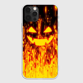 Чехол для iPhone 12 Pro Max с принтом FIRE PUMPKIN в Екатеринбурге, Силикон |  | Тематика изображения на принте: fire | halloween | искры | огонь | праздник | тыква | хэллоуин