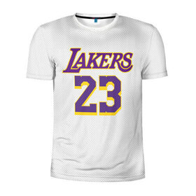 Мужская футболка 3D спортивная с принтом James 18-19 third LA Lakers в Екатеринбурге, 100% полиэстер с улучшенными характеристиками | приталенный силуэт, круглая горловина, широкие плечи, сужается к линии бедра | angeles | james | lakers | lebron | los | nba | usa | анджелес | джеймс | леброн | лейкерс | лос | нба | сша