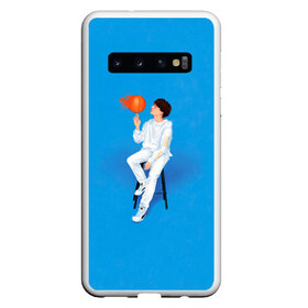 Чехол для Samsung Galaxy S10 с принтом BTS Suga в Екатеринбурге, Силикон | Область печати: задняя сторона чехла, без боковых панелей | Тематика изображения на принте: army | bangtan | beyond | boys | bts | j hope | jimin | jin | jungkook | k pop | rm | scene | suga | the | v | армия | арэма | бтс | ви | джей хоупа | сюги | чимина | чина | чонгука