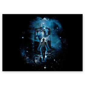 Поздравительная открытка с принтом Doctor Who в Екатеринбурге, 100% бумага | плотность бумаги 280 г/м2, матовая, на обратной стороне линовка и место для марки
 | doctor | series | space | tardis | time | travel | who | времени | время | доктор | космос | кто | пространство | путешествия | сериал | сериалы | тардис