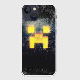 Чехол для iPhone 13 mini с принтом BLACK Creeper в Екатеринбурге,  |  | craft | creeper | enderman | mine | minecraft | miner | online | skeleton | sword | tnt | world | zombie | динамит | зомби | игра | игры | кирка | крипер | майнер | майнкрафт | меч | мир | онлайн | скелетон