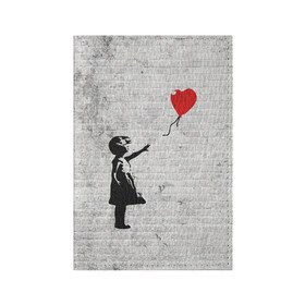 Обложка для паспорта матовая кожа с принтом Бэнкси: Девочка с Шаром в Екатеринбурге, натуральная матовая кожа | размер 19,3 х 13,7 см; прозрачные пластиковые крепления | Тематика изображения на принте: art | balloon | banksy | culture | girl | graffity | heart | hearts | red | арт | бэнкси | граффити | девочка | девочка с шаром | красный | красным | культура | сердечки | сердечко | сердце | стрит | шар | шарик | шариком