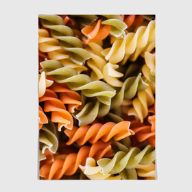 Постер с принтом Макароны Спиральки в Екатеринбурге, 100% бумага
 | бумага, плотность 150 мг. Матовая, но за счет высокого коэффициента гладкости имеет небольшой блеск и дает на свету блики, но в отличии от глянцевой бумаги не покрыта лаком | food | italy | pasta | spagetti | еда | едой | изображение | италия | картинка | макарон | макароны | макарошки | мука | мучное | паста | прикол | прикольные | спагетти | спиральки | фото | юмор