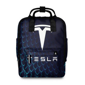 Женский рюкзак 3D с принтом Tesla Motors в Екатеринбурге, 100% полиэстер | лямки с регулируемой длиной, сверху ручки, чтобы рюкзак нести как сумку. Основное отделение закрывается на молнию, как и внешний карман. Внутри два дополнительных кармана, один из которых закрывается на молнию. По бокам два дополнительных кармашка, куда поместится маленькая бутылочка
 | auto | car | cars | coil | electro | elon | future | logo | moto | motors | musk | pixel | tesla | авто | автомобили | автомобиль | будущее | илон | лого | логотип | маск | мото | моторс | символ | тесла | электричество | электро