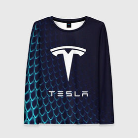Женский лонгслив 3D с принтом Tesla Motors в Екатеринбурге, 100% полиэстер | длинные рукава, круглый вырез горловины, полуприлегающий силуэт | auto | car | cars | coil | electro | elon | future | logo | moto | motors | musk | pixel | tesla | авто | автомобили | автомобиль | будущее | илон | лого | логотип | маск | мото | моторс | символ | тесла | электричество | электро